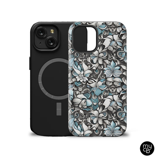 Abstract Floral MagSafe Phone Case