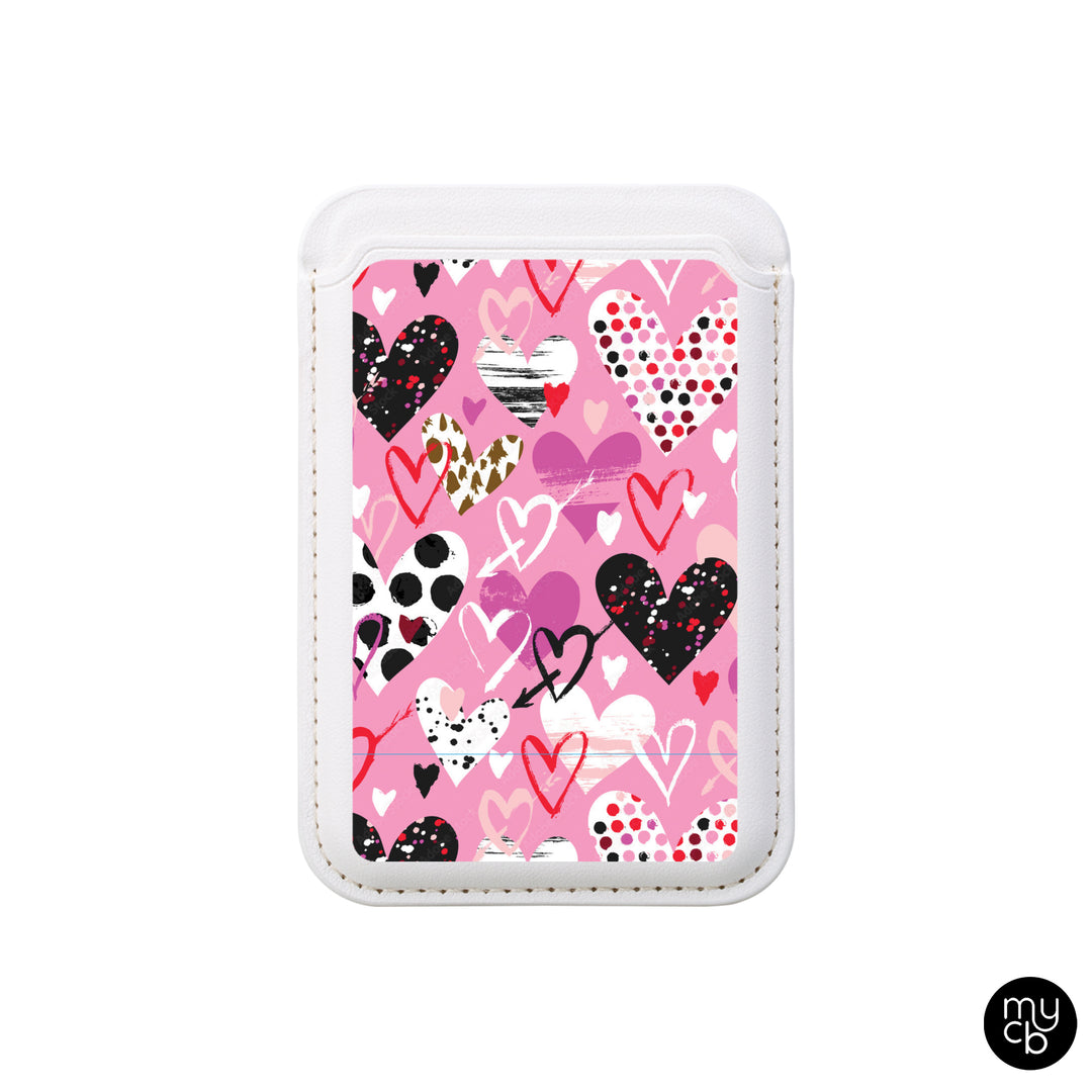 Abstract Hearts MagSafe Wallet