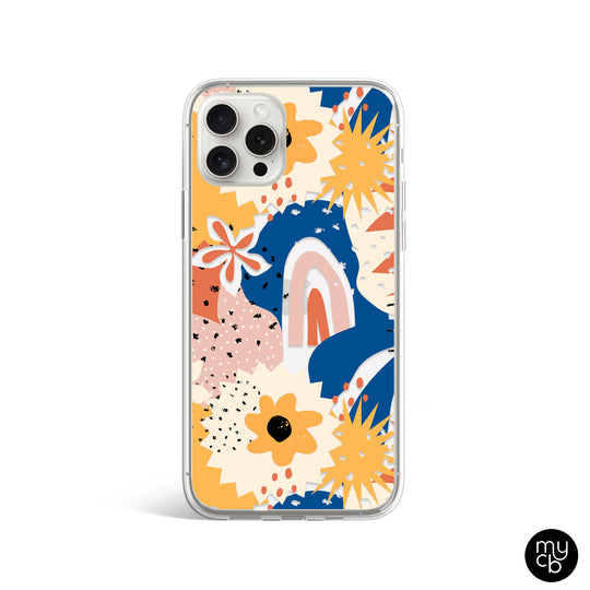 Abstract Sunshine Clear Phone Case