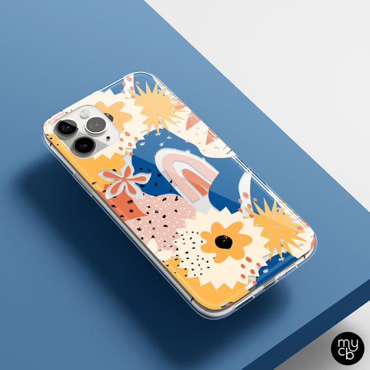 Abstract Sunshine Clear Phone Case