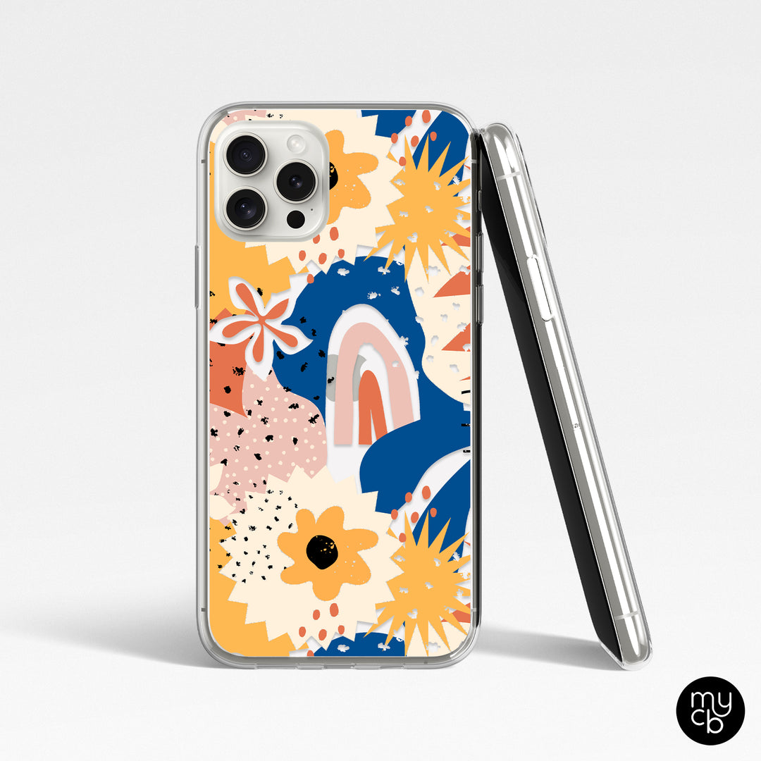 Abstract Sunshine Clear Phone Case