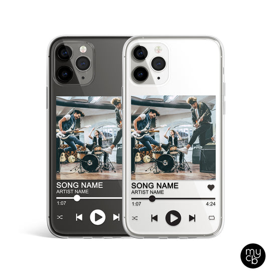 Music Cover Clear Phone Case