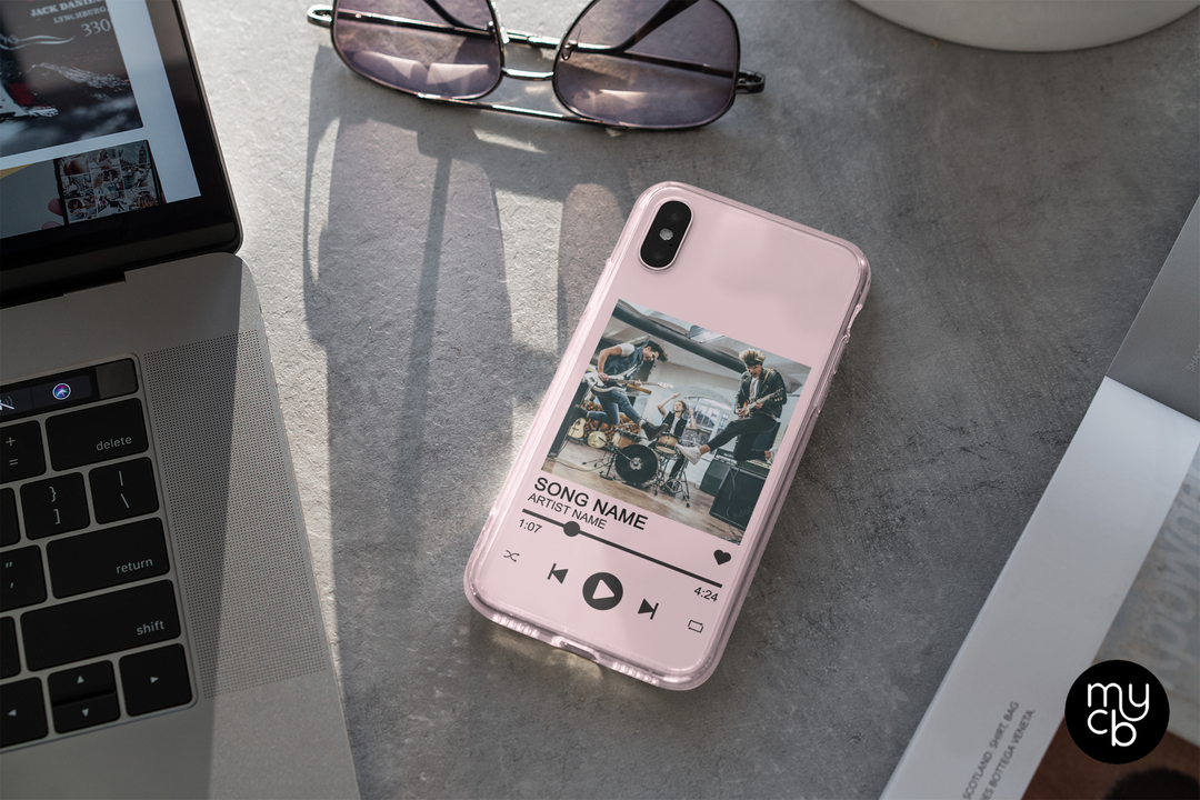 Music Cover Clear Phone Case