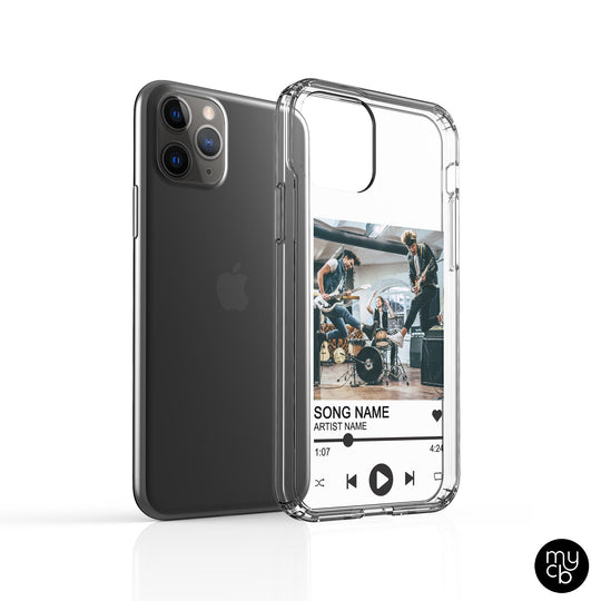 Music Cover Clear Phone Case