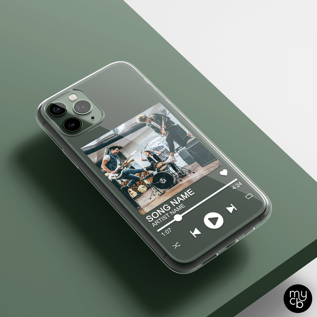 Music Cover Clear Phone Case