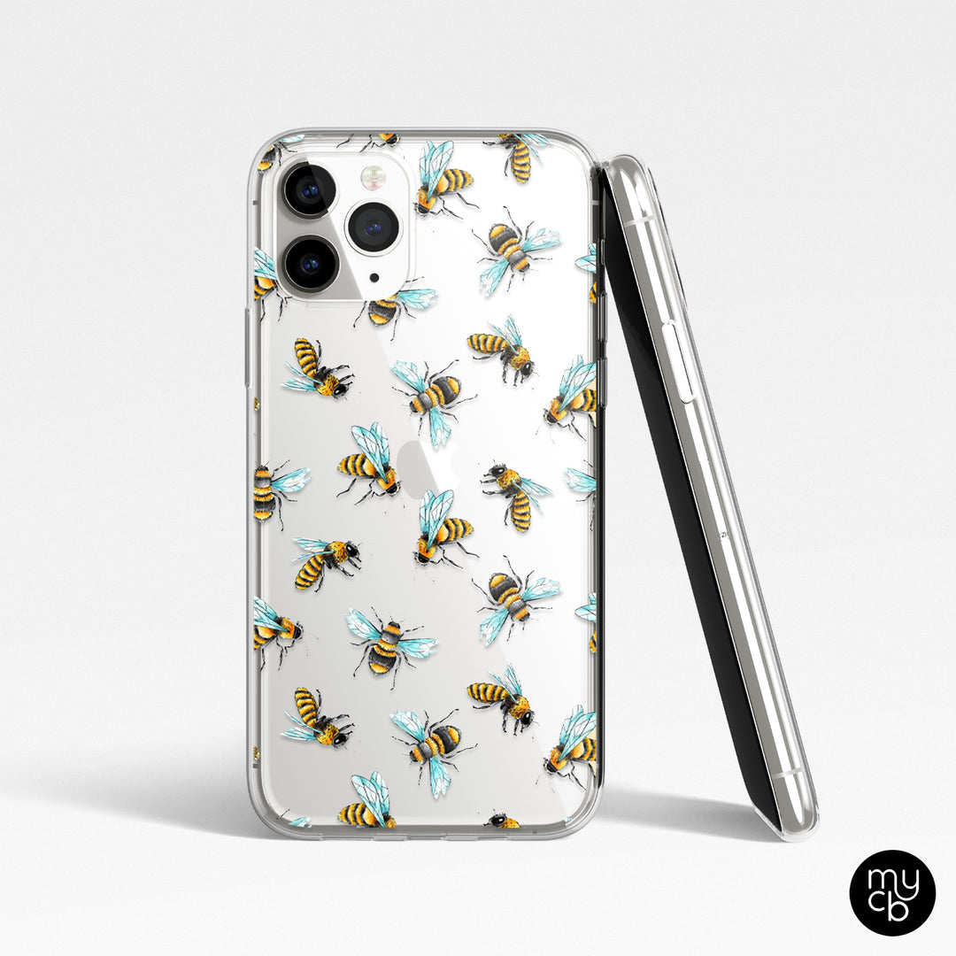 Bees Clear Phone Case