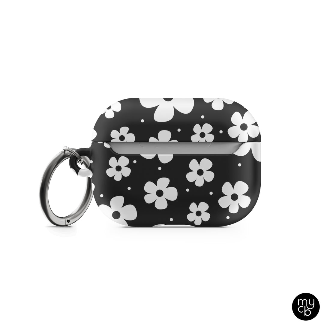 Black Daisies AirPods Case