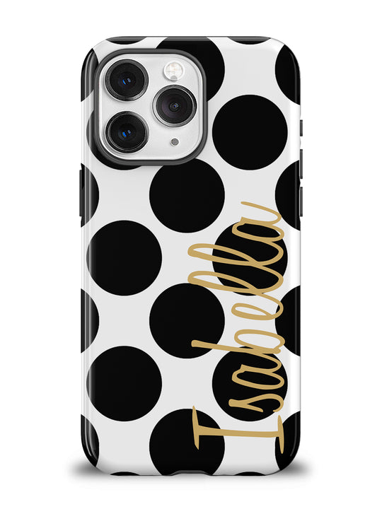 Black Polka Dots Phone Case