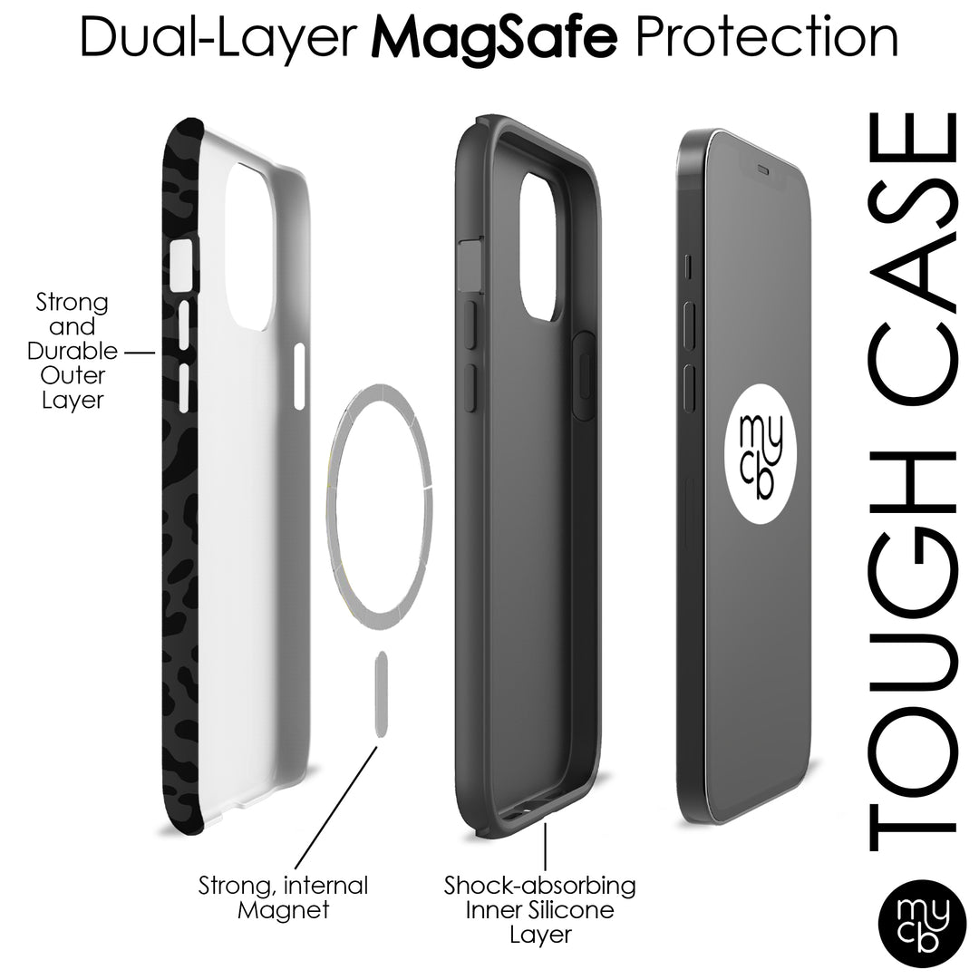 Black Leopard MagSafe Phone Case