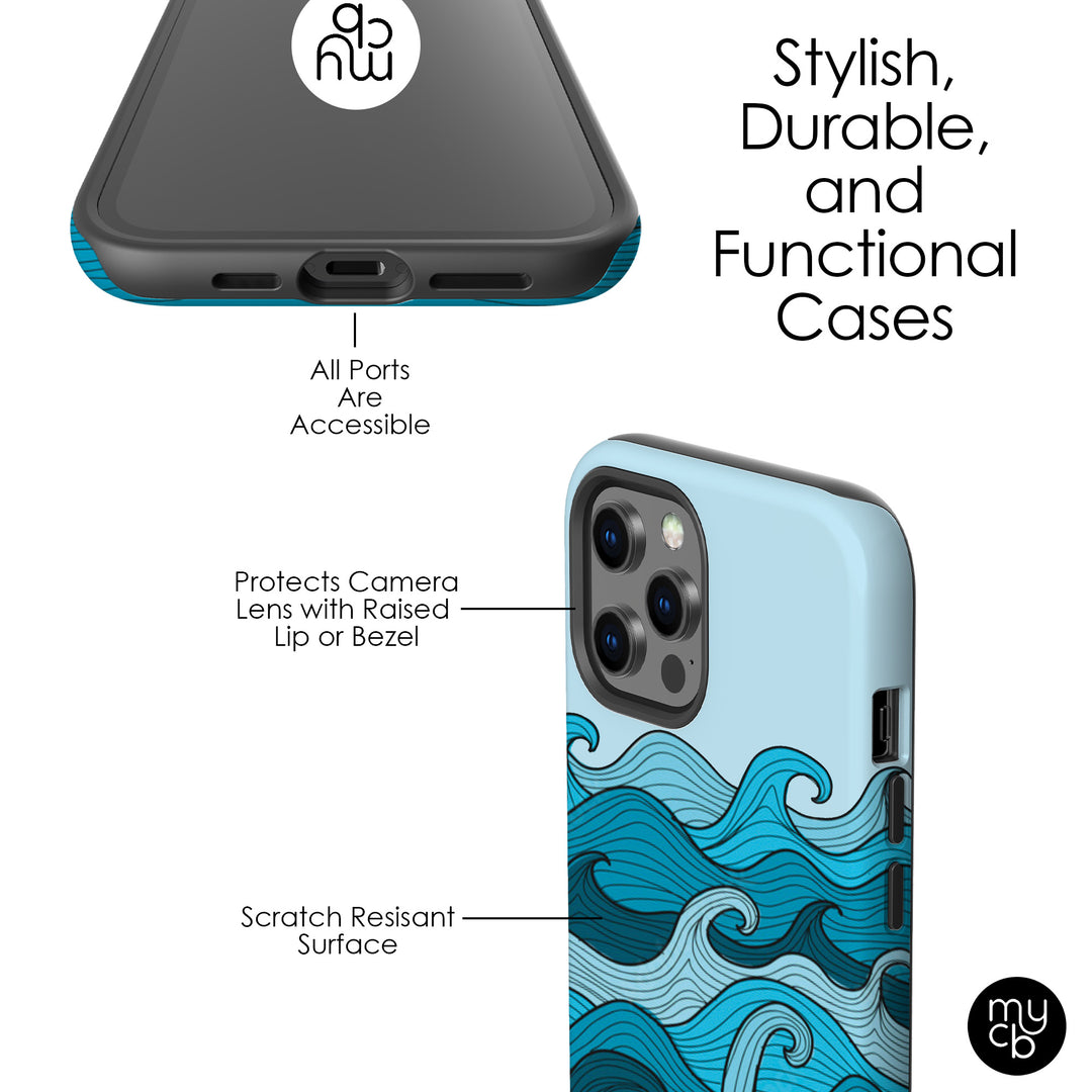 Blue Waves Phone Case