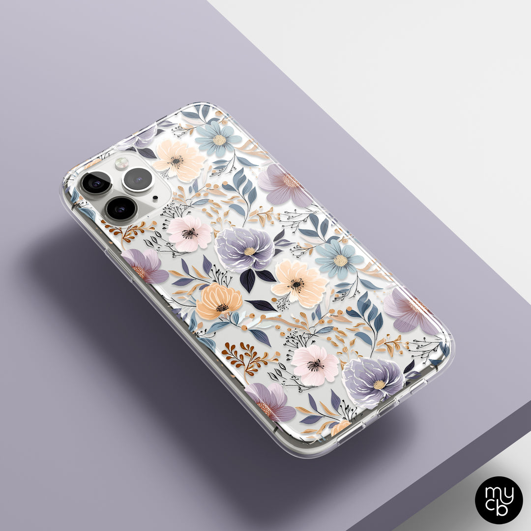 Watercolor Floral Clear Phone Case