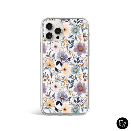 Watercolor Floral Clear Phone Case