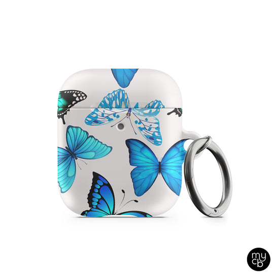 Blue Butterflies AirPods Case