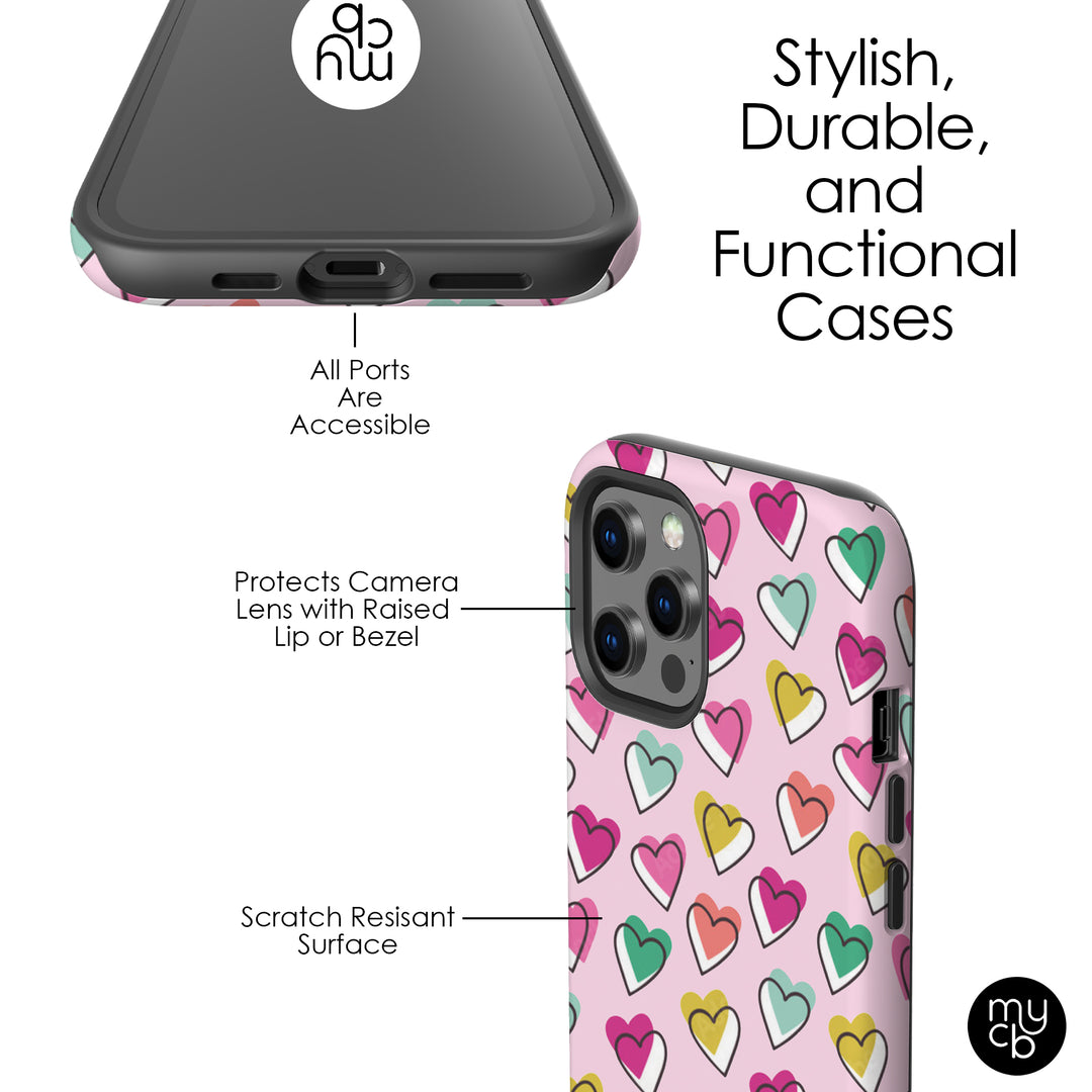 Candy Hearts Phone Case