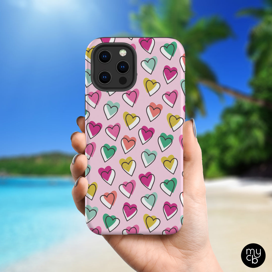 Candy Hearts Phone Case