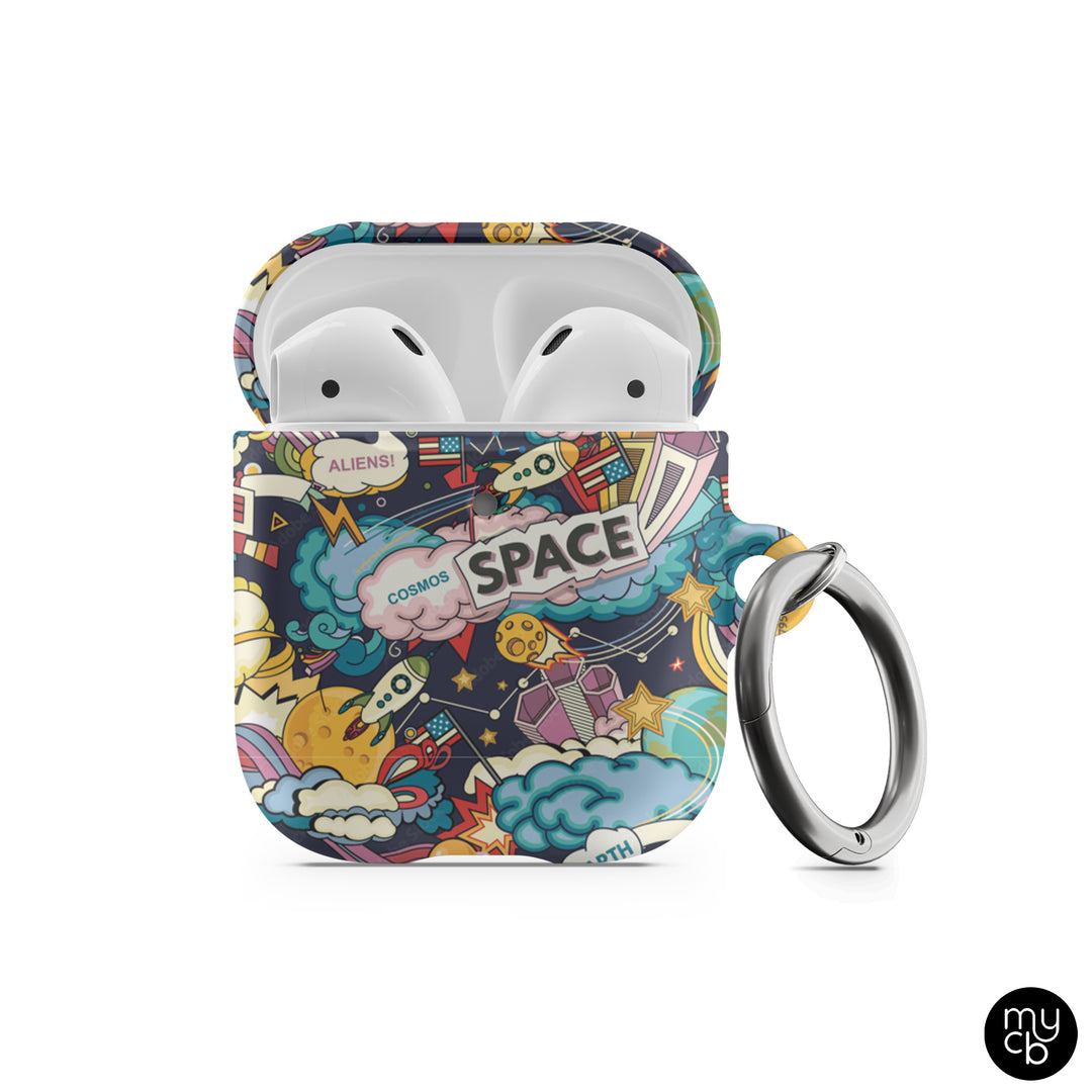 Cartoon Galaxy AirPods Case