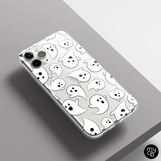 Ghosts Clear Phone Case