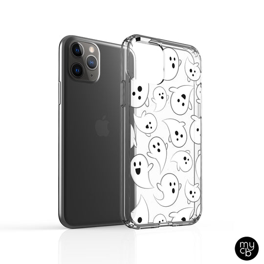 Ghosts Clear Phone Case