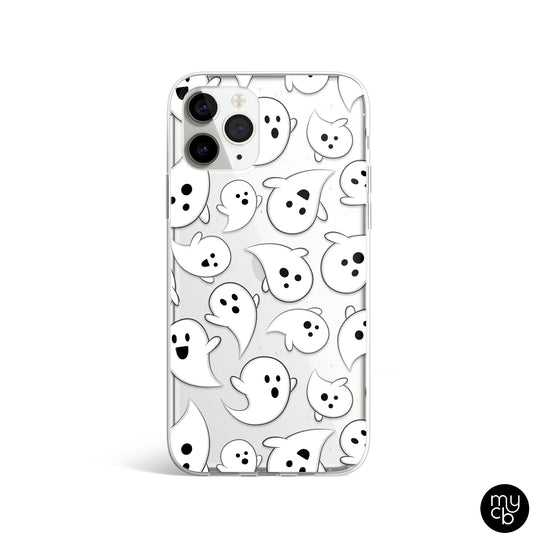 Ghosts Clear Phone Case