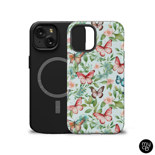 Butterflies Floral MagSafe Phone Case