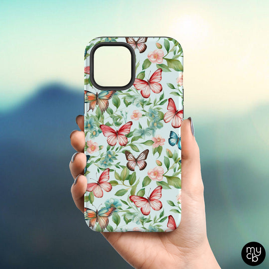 Butterflies Floral MagSafe Phone Case