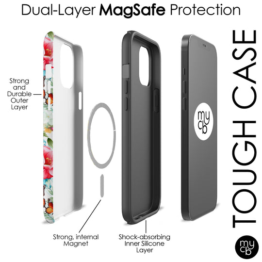 Floral Butterflies MagSafe Phone Case