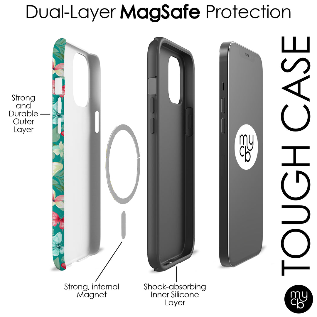 Floral Butterflies Too MagSafe Phone Case