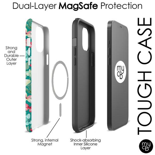 Floral Butterflies Too MagSafe Phone Case