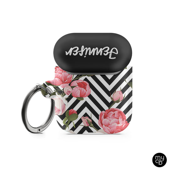 Floral Chevron AirPods Case