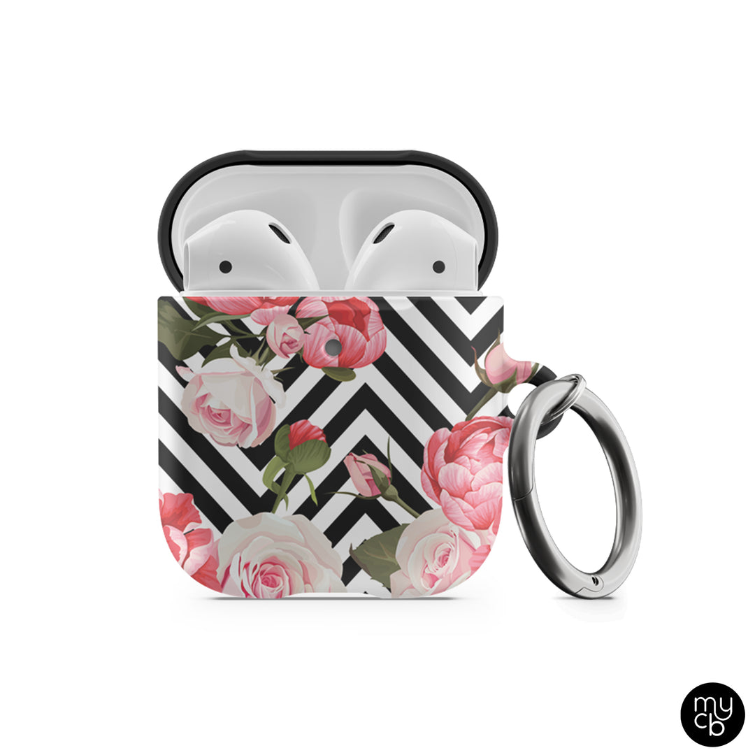 Floral Chevron AirPods Case