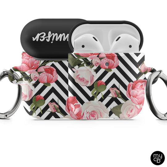 Floral Chevron AirPods Case