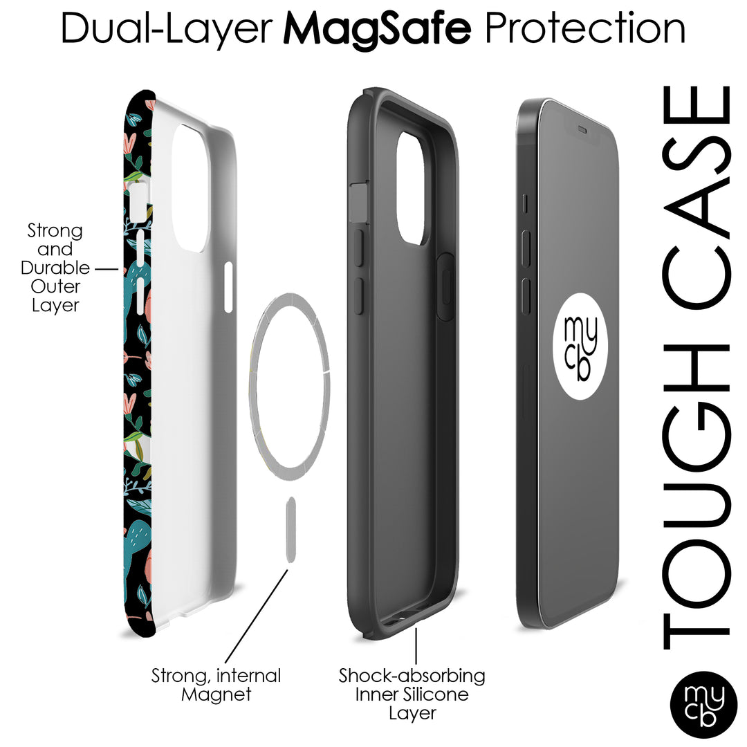 Doodle Floral MagSafe Phone Case