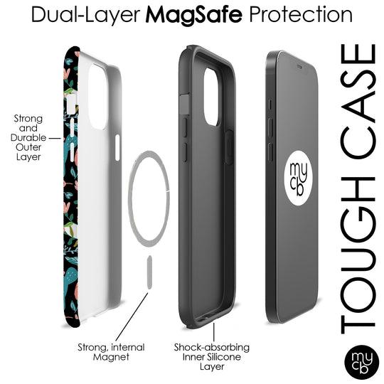 Doodle Floral MagSafe Phone Case