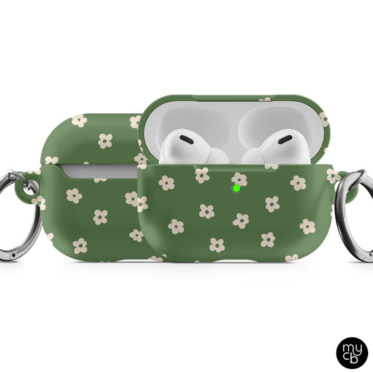 Green Daisies AirPods Case