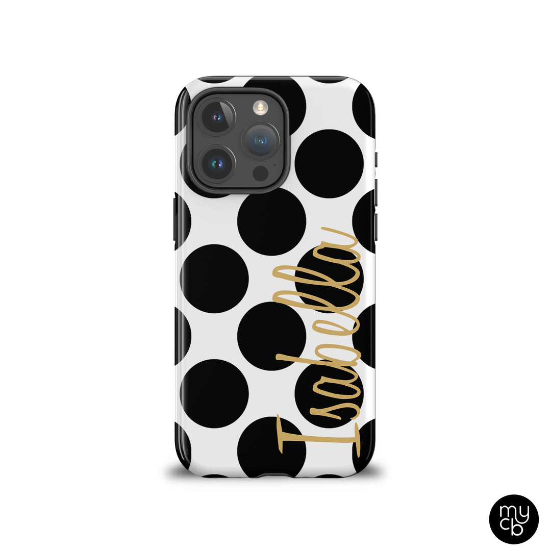 Black Polka Dots Phone Case