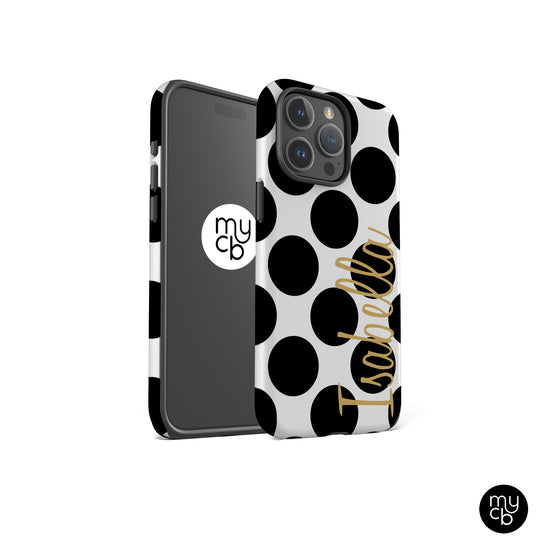 Black Polka Dots Phone Case