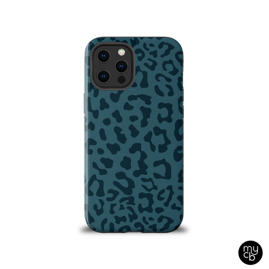 Navy Leopard Phone Case