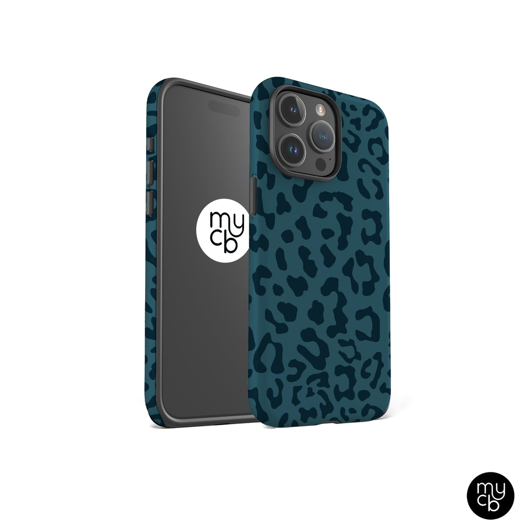 Navy Leopard Phone Case