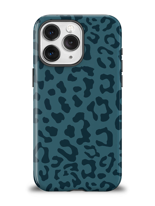 Navy Leopard Phone Case