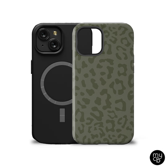 Olive Leopard MagSafe Phone Case