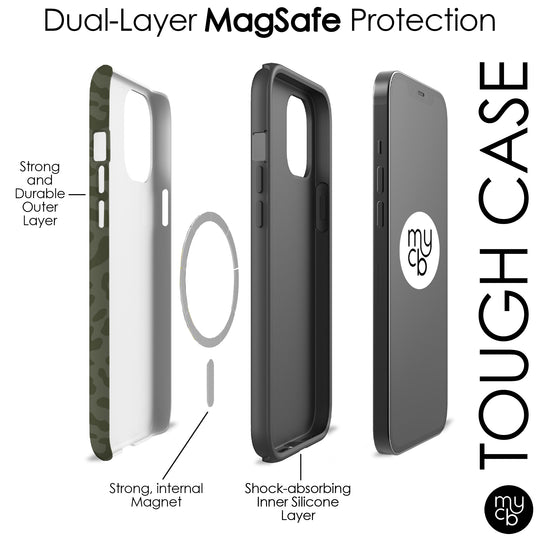 Olive Leopard MagSafe Phone Case