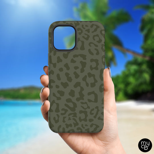 Olive Leopard MagSafe Phone Case