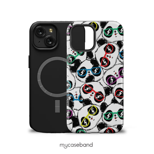 Panda Wearing Glasses MagSafe Phone Case