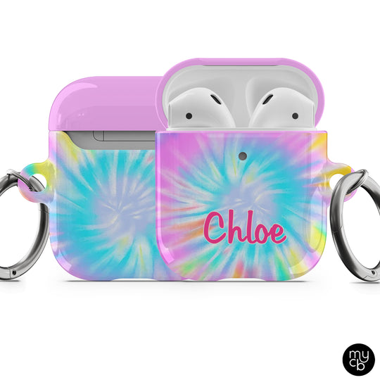 Pastel Tie Dye AirPods Case