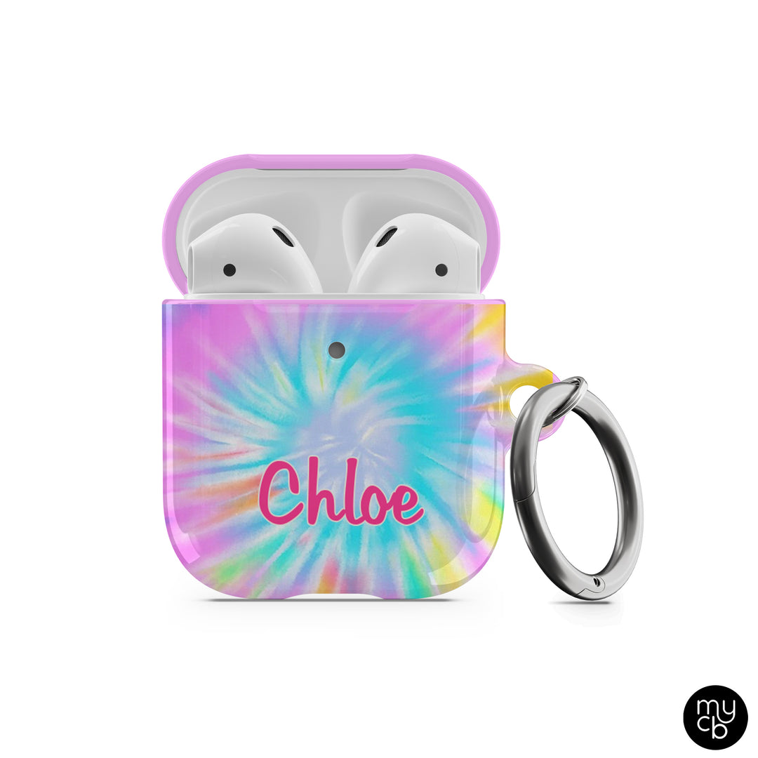 Pastel Tie Dye AirPods Case