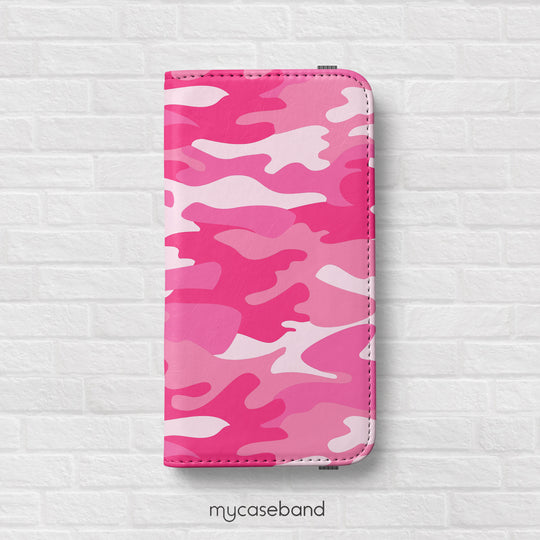 Pink Camo Wallet Phone Case