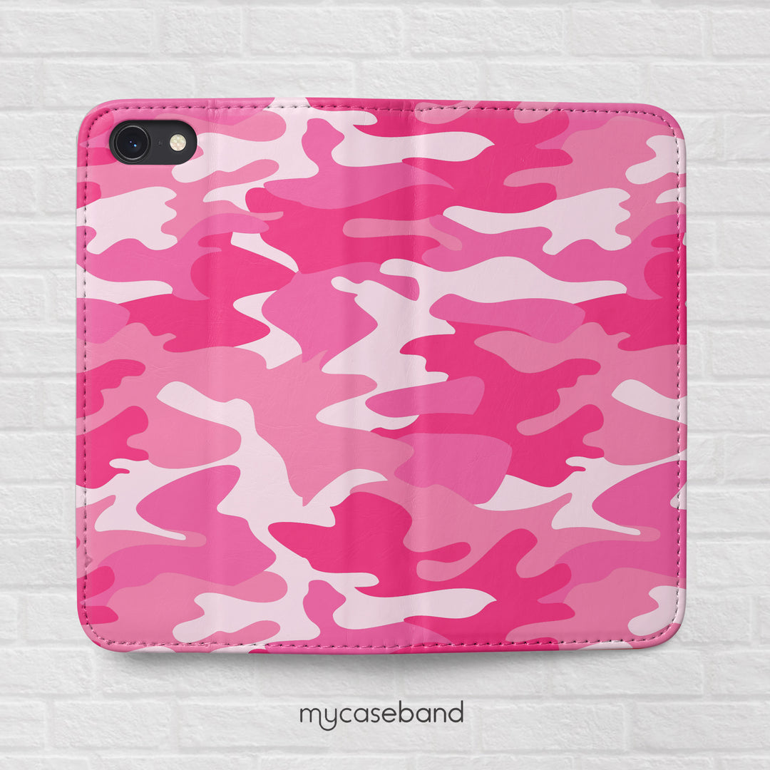 Pink Camo Wallet Phone Case