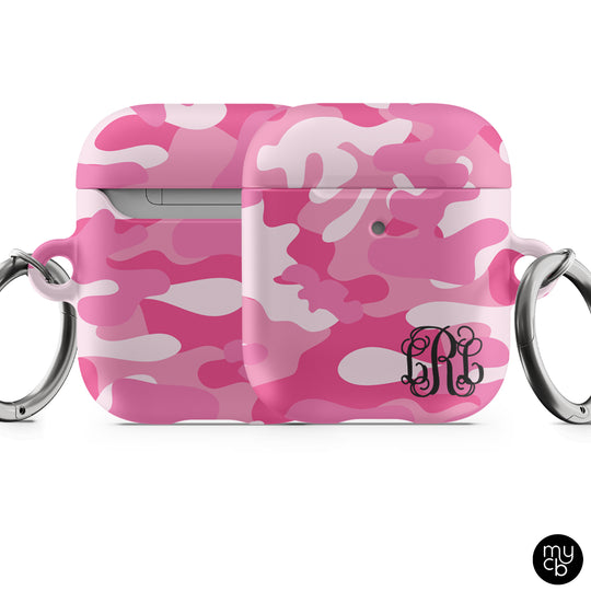 Pink Camo AirPods Case