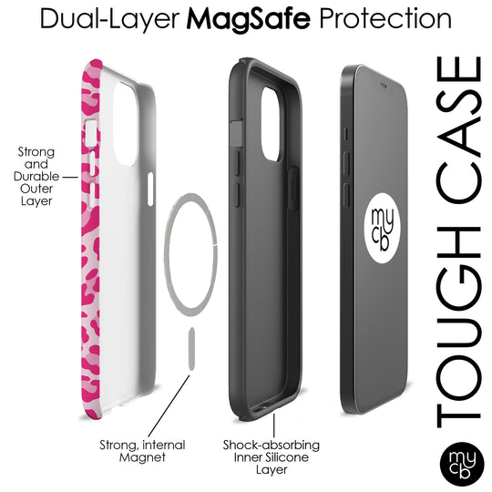 Pink Cheetah MagSafe Phone Case