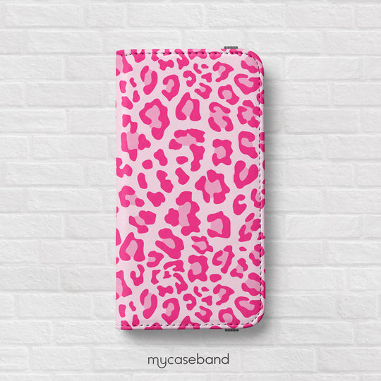 Pink Cheetah Wallet Phone Case